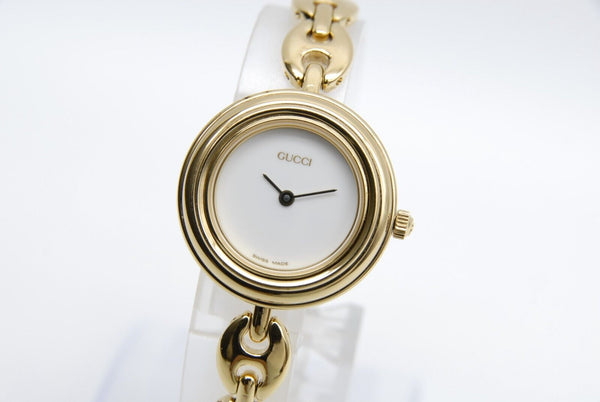 【 BOXED A MINT 】Vintage Gucci 11/12.2 Change Bezel 6 Colors QZ Watch from JAPAN